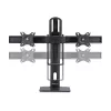 StarTech.com 2MC1S-MONITOR-STAND Crossbar galda statīvs diviem monitoriem 17–27 collas, VESA, plastmasa/alumīnijs/tērauds, melns