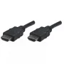 Manhattan HDMI kabelis, 1080p@60Hz (High Speed), 7.5m, vīrietis-vīrietis, melns, pilnībā ekranēts, apzeltīti kontakti, mūža garantija