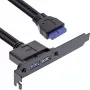 InLine Slot Bracket 2x USB 3.0 A sievišķais / iekšējais mātesplates spraudnis 0.5m
