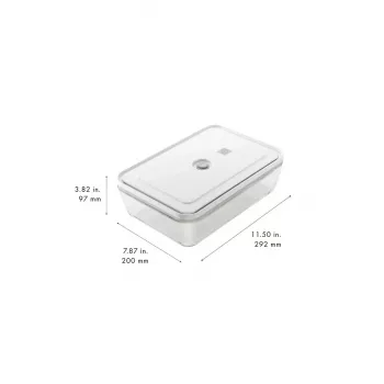 Universāls stikla uzglabāšanas trauks ZWILLING FRESH & SAVE Taisnstūra 2.85 L, mikroviļņu krāsnī drošs, noņemams vāks