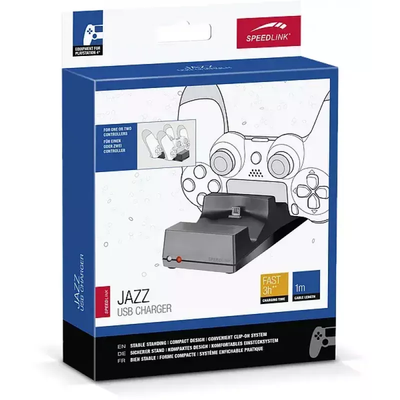 Speedlink JAZZ USB lādētājs PS4 pultīm, melns