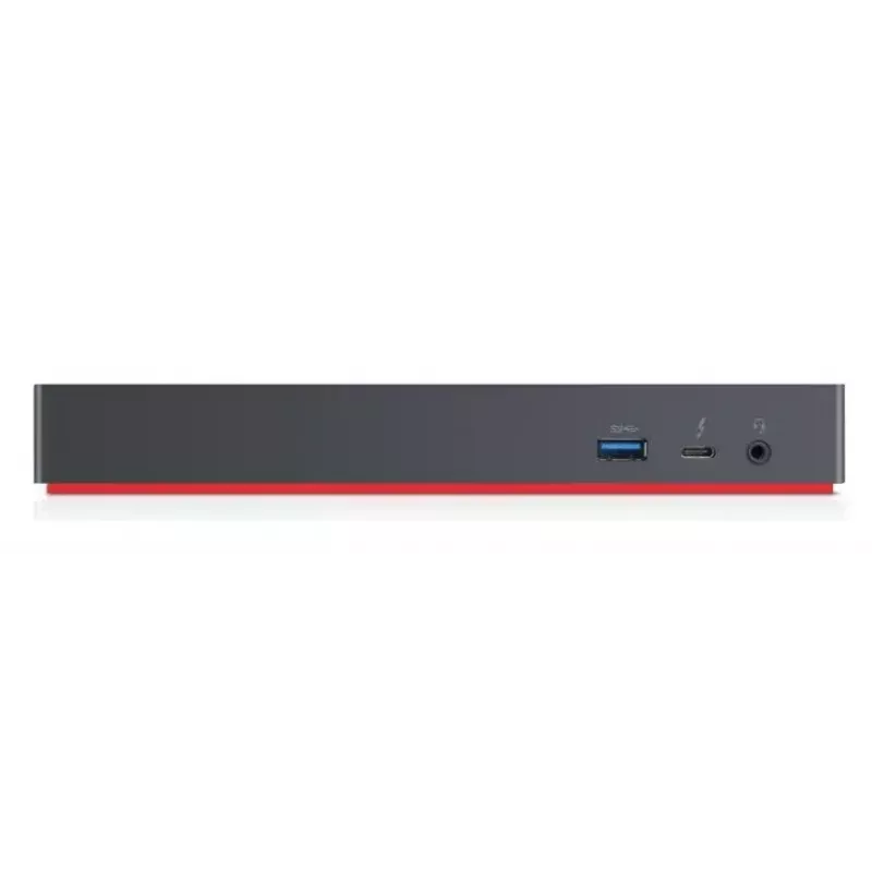 Lenovo 40AN0135EU dokstacija ar Thunderbolt 3 pieslēgumu, melna ar sarkanām detaļām