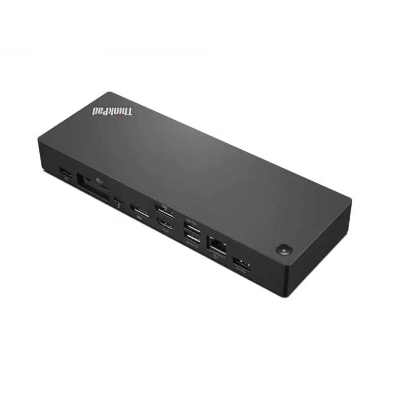 Lenovo 40B00300UK doku stacija / portu replicators Vadu Thunderbolt 4 Melns, Sarkans