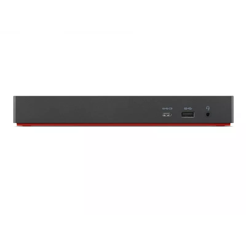 Lenovo 40B00300UK doku stacija / portu replicators Vadu Thunderbolt 4 Melns, Sarkans