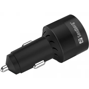 Auto lādētājs Sandberg 3in1 130W USB-C PD ātra uzlāde universāls