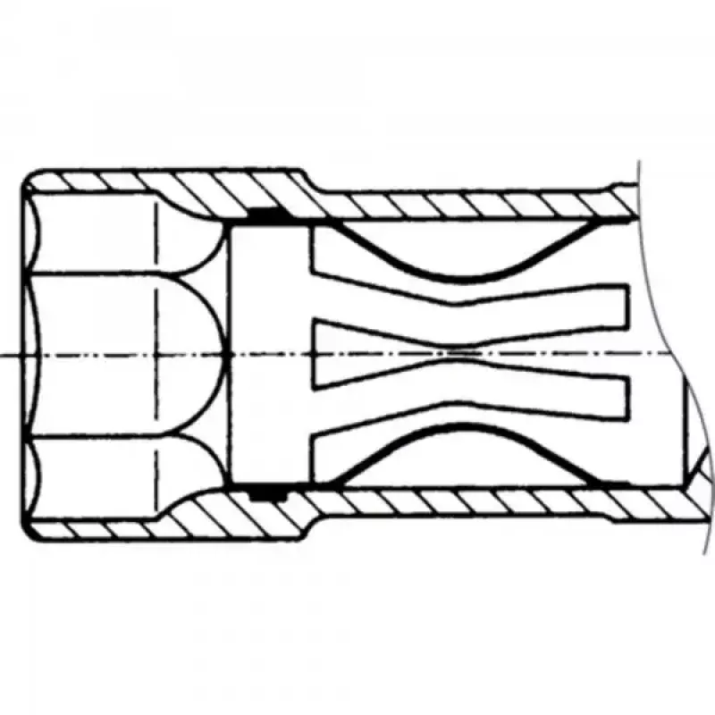 Hazet 4766-1 aizdedzes sveču atslēga 16 mm (5/8 inch)