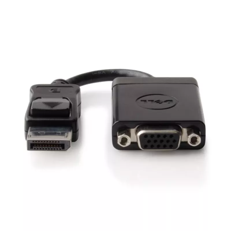 Video kabeļa adapteris DELL 492-11715 DisplayPort uz VGA Melns