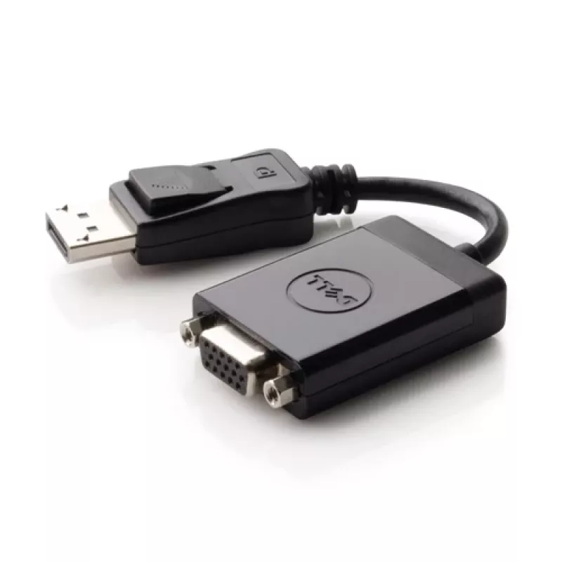 Video kabeļa adapteris DELL 492-11715 DisplayPort uz VGA Melns
