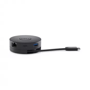 DELL DA300 USB-C 6-in-1 adapteris melns