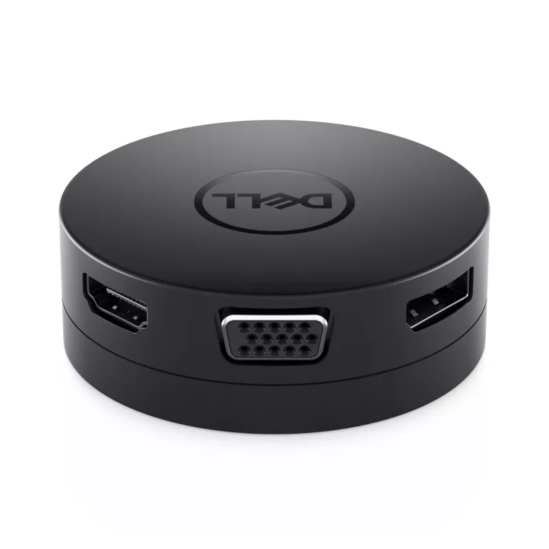 DELL DA300 USB-C 6-in-1 adapteris melns