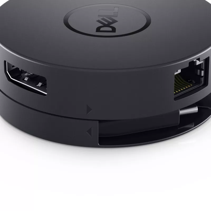 DELL DA300 USB-C 6-in-1 adapteris melns