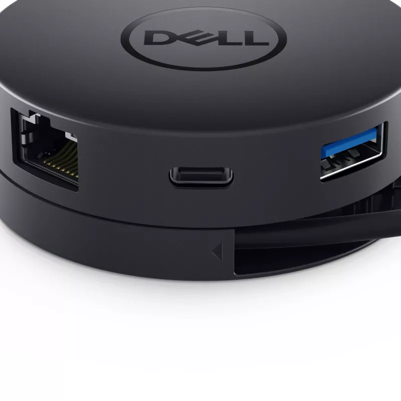 DELL DA300 USB-C 6-in-1 adapteris melns