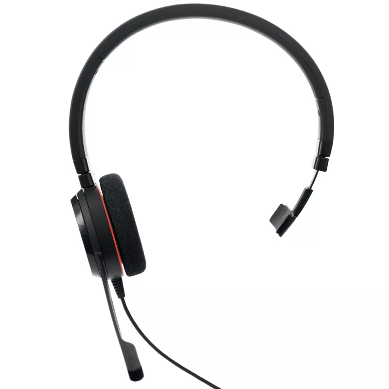Jabra Evolve 20 Mono UC USB-C, vadu austiņas, birojam/zvanu centram, 150 - 7000 Hz, 142 g, melna