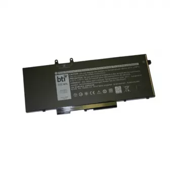 BTI nomaiņas 4-šūnu klēpjdatora akumulators Dell Precision/Latitude sērijai — 7.6V 68Wh (8500 mAh), litija polimērs, melns