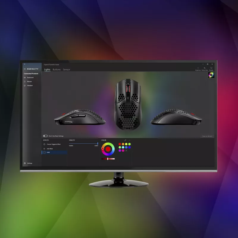 HyperX Pulsefire Haste - Gaming Pele (Melnā-Sarkanā)
