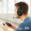 HyperX CloudX Flight - Bezvadu spēļu austiņas (Melnas-Zaļas) - Xbox