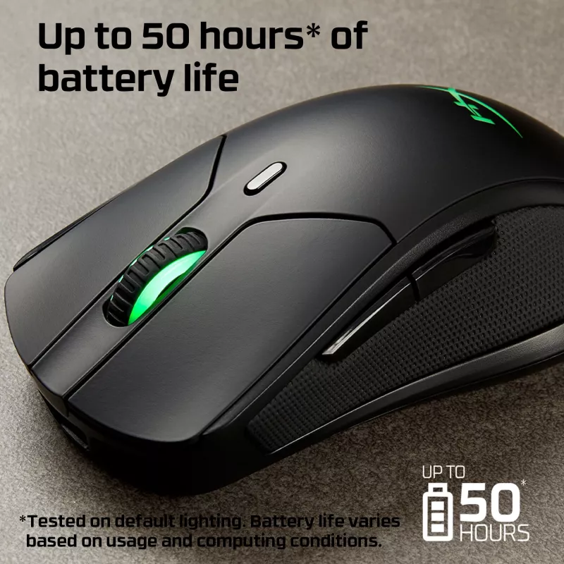 HyperX Pulsefire Dart - Bezvadu spēļu pele (Melna)
