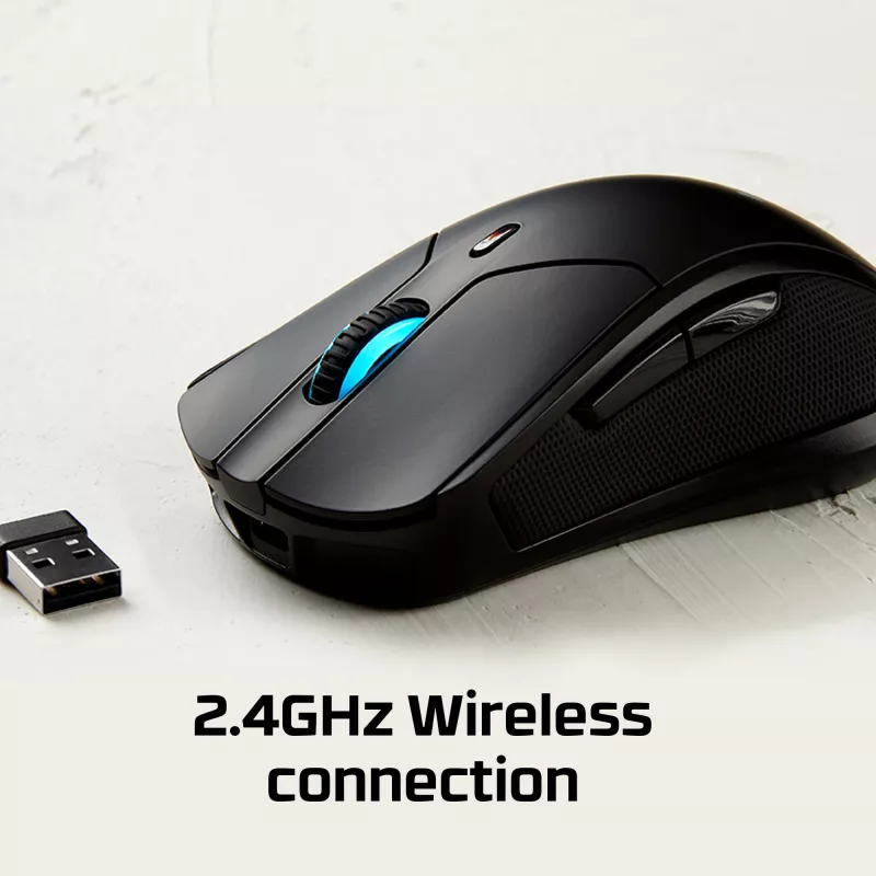 HyperX Pulsefire Dart - Bezvadu spēļu pele (Melna)