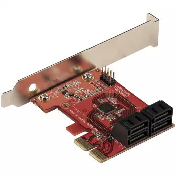 StarTech.com SATA PCIe Kontrolieris - 4 Portu PCIe SATA Paplašināšanas Karte - 6Gbps - Zema Profila Kronšteins - Sakrauti SATA Savienotāji - ASM1164 Ne-RAID - PCI Express uz SATA Pārveidotājs