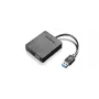 Lenovo universālais USB 3.0 uz VGA/HDMI USB grafikas adapteris Melns