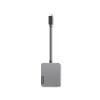 Lenovo 4X91A30366 USB-C ceļojuma dokstacija, pelēka