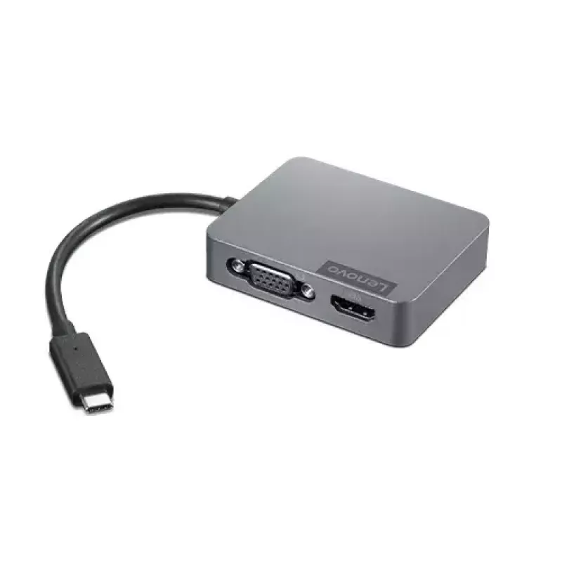 Lenovo 4X91A30366 USB-C ceļojuma dokstacija, pelēka