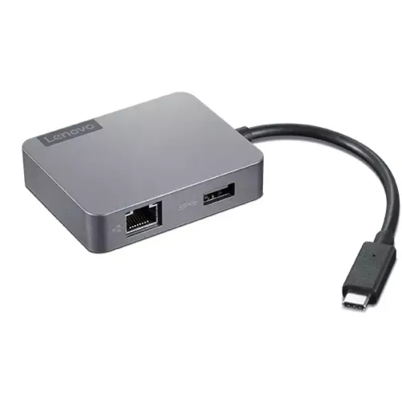 Lenovo 4X91A30366 USB-C ceļojuma dokstacija, pelēka