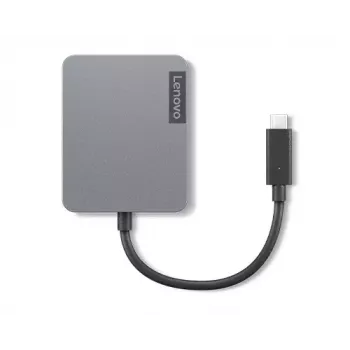 Lenovo 4X91A30366 USB-C ceļojuma dokstacija, pelēka