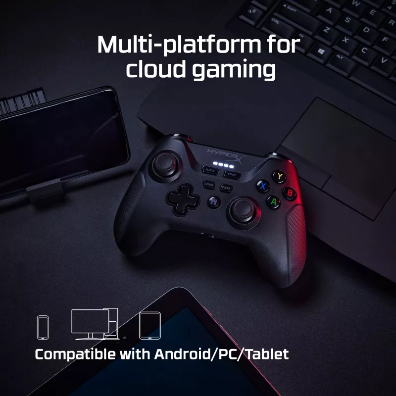 HyperX Clutch - Bezvadu spēļu kontrolieris (Melns) - Mobilais PC
