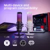 HyperX QuadCast S - USB Mikrofons (Balts-Pelēks) - RGB Apgaismojums