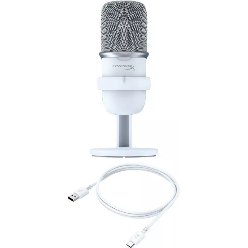 HyperX SoloCast USB mikrofons (Balts)