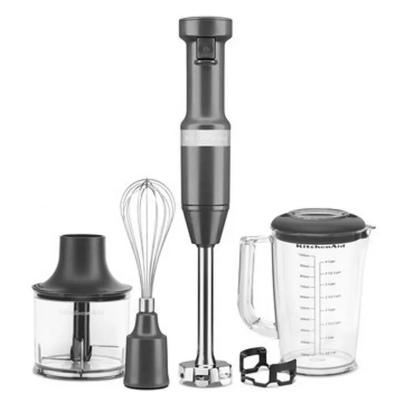 KitchenAid 5KHBV83EDG 1 L Rokas blenderis 180 W Pelēks