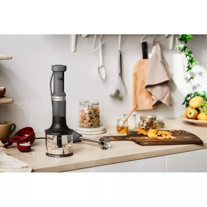 KitchenAid 5KHBV83EDG 1 L Rokas blenderis 180 W Pelēks
