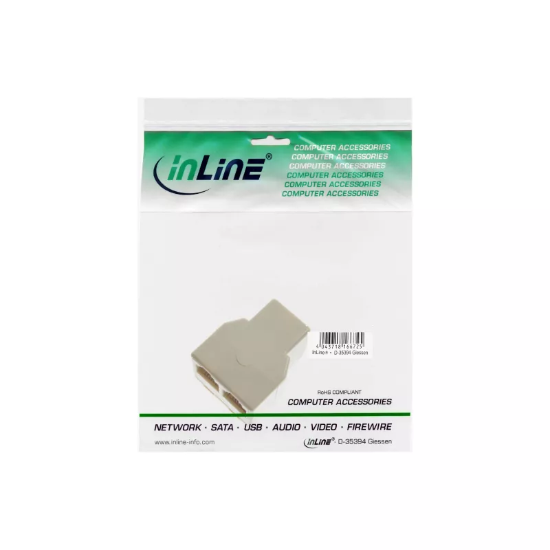 InLine Modular Distributor 1x RJ12 sieviete / 2x RJ12 sieviete 69999B