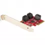 StarTech.com 6 portu SATA PCIe karte - 6Gbps - zema/pilna profila - ASM1166 bez RAID