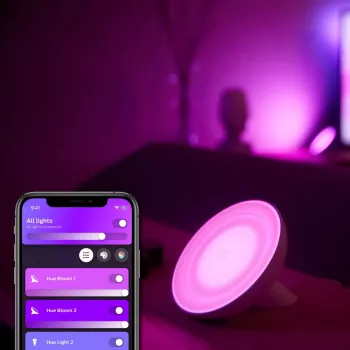 Viedā galda lampa Philips Hue White and Colour Ambience Bloom