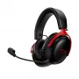 HyperX Cloud III Wireless - Bezvadu spēļu austiņas, Melna; Sarkana