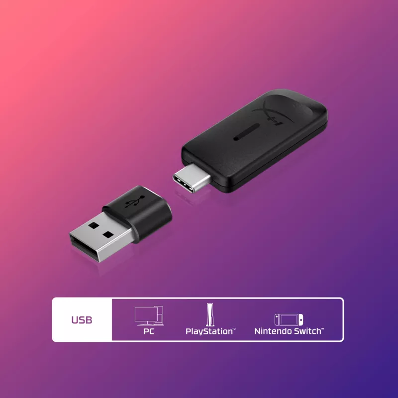 HyperX Cloud III Wireless - Bezvadu spēļu austiņas, Melna; Sarkana