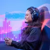 HyperX Cloud III Wireless - Bezvadu spēļu austiņas, Melna; Sarkana