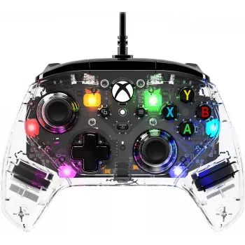 HyperX Clutch Gladiate - Vadu spēļu kontrolieris RGB - Xbox, Caurspīdīgs