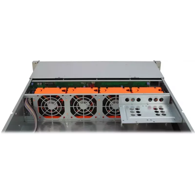 Servera korpuss Inter-Tech IPC 2U-2412 Rack Melns, Sudrabs