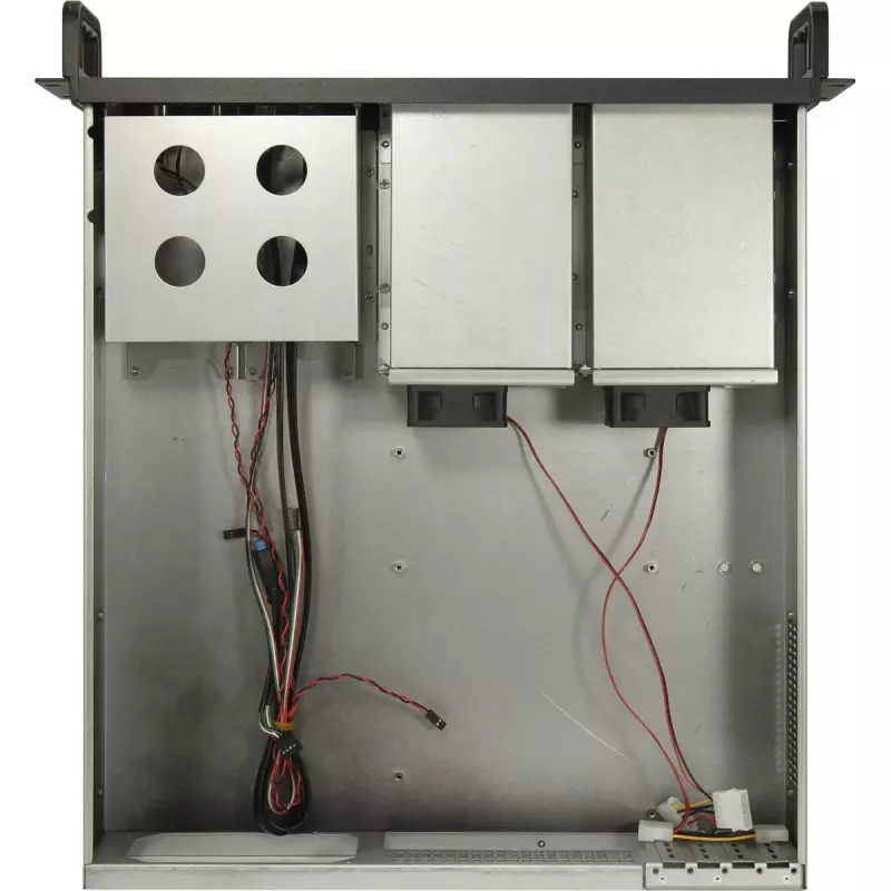 Servera korpuss Inter-Tech 2U-2504 Melns 480x527x89mm 60mm Ventilatori