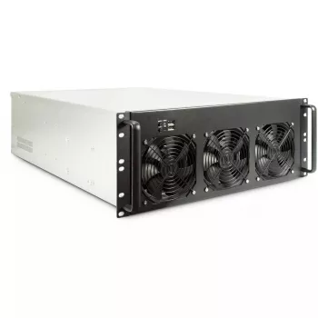 Datora korpuss Inter-Tech 4F28 Rack Melns, Sudrabs