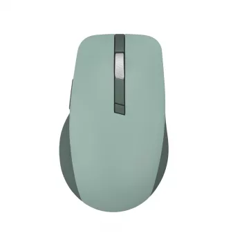 Pele ASUS SmartO MD200 Silent Plus — Ambidextrous RF Wireless + Bluetooth, Optiskā 4200 DPI, 6 pogas, zaļa