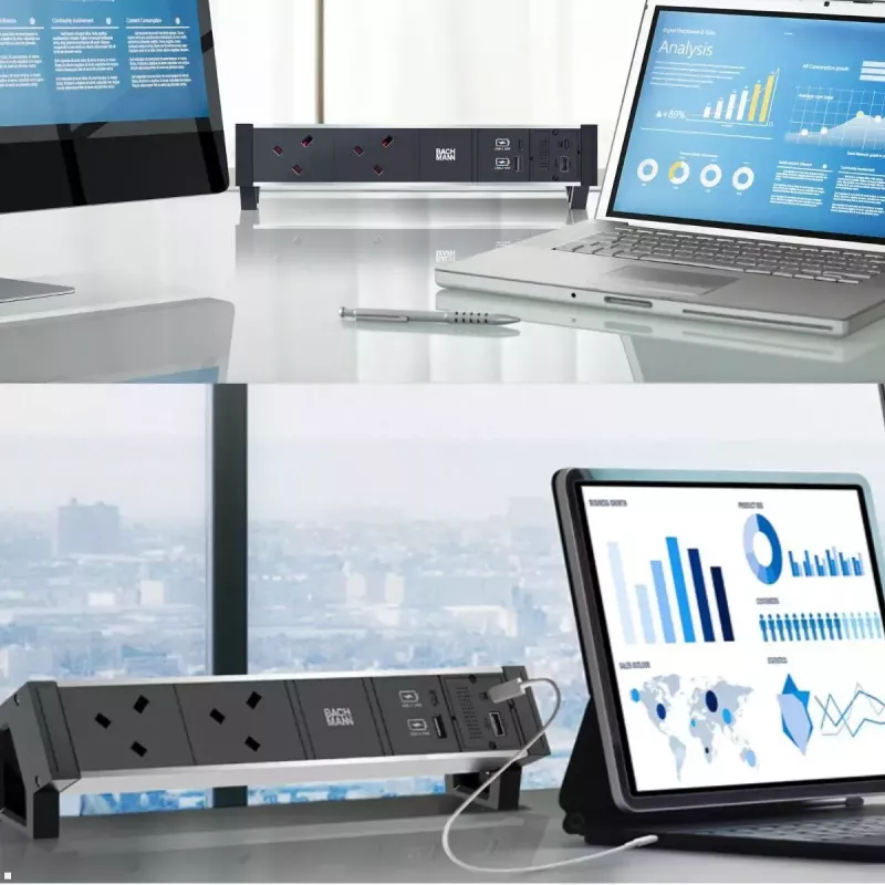 Bachmann 917.229 CM portu replikatora modulis, USB-C PD 100 W, 2x USB-A, Mini DisplayPort, RJ45