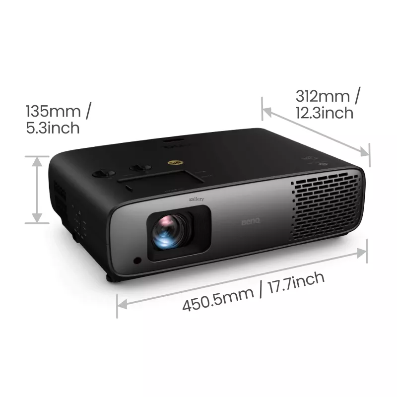 BenQ W4100i standarta fokusa projektors 3200 ANSI lūmeni DLP UHD 4K (3840x2160) 3D Melns