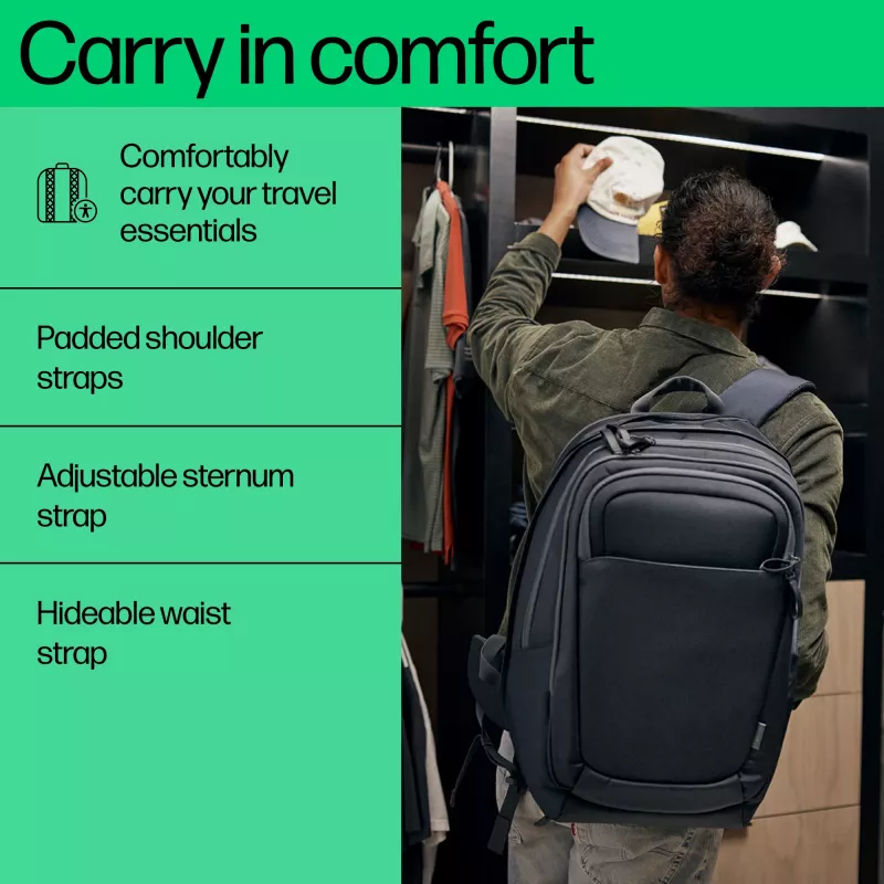 HP Travel Plus 30L 17 collu mugursoma klēpjdatoram