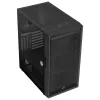 Aerocool Graphite v1 Mid Tower datora korpuss ar rūdīta stikla sānu sienu, melns