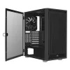 Aerocool Graphite v1 Mid Tower datora korpuss ar rūdīta stikla sānu sienu, melns
