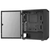 Aerocool Graphite v1 Mid Tower datora korpuss ar rūdīta stikla sānu sienu, melns